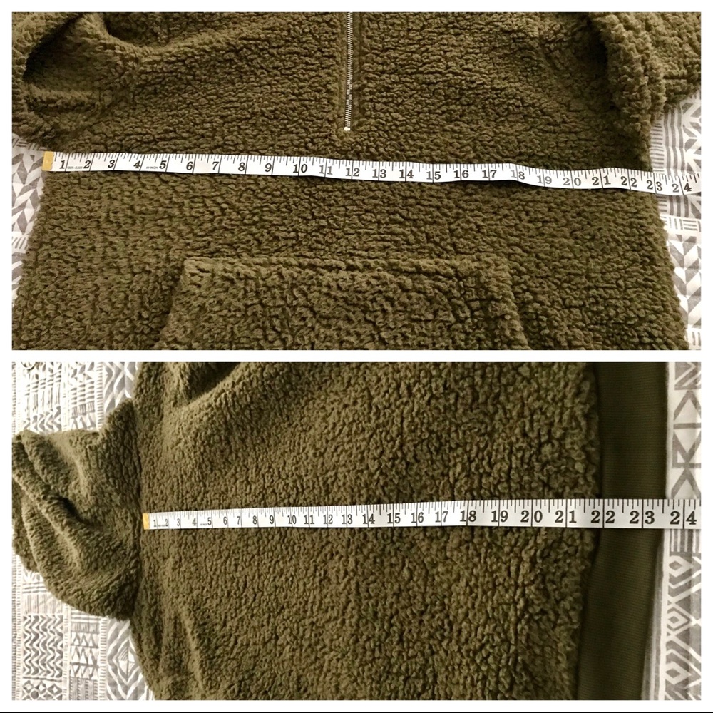 NWOT Teddy jacket, green. - Picture 7 of 8